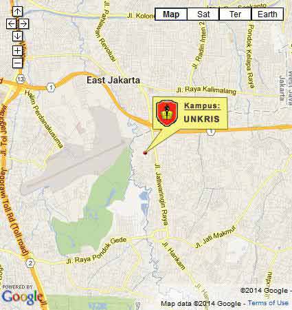 Campus Location Map University of Krisnadwipayana Jakarta Nomor